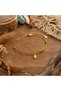 Women's Gold Color Elegant Steel Anklet with Fatma Ana Hand Figure and Double Chain Detail – Stylish and Minimalist Foot Jewelry - 2