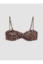 Two Mt Shop Quality Leopard Print Women's Bikini Top