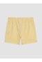 Vizyon New Season Yellow Elastic Waist Girls' Printed Shorts 2-Pack - 3