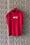 Ufc Front and Back Printed Zero Sleeve Hooded 100% Cotton Sports Tshirt - 2