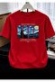 Men's Oversize Printed T-Shirt – the Starry Night Pattern