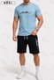 Limited Edition Printed Oversized Unisex T-Shirt & Black Shorts Set