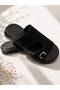 Gny Women's Black Buckle Slippers Daily Comfortable Summer Slippers - 2