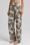 Egyptian Women's Viscose Floral Bottom Pajamas Stone Color - 2