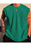 Plain Wear Out Men's Sleeveless Zero Sleeve Trend T-Shirt