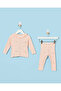 Infant Girls Pale Pink All Over Print Rib Pyjama Set