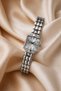 Cantien Women's Wristwatch Silver Color Square Case Gray Dial – Steel Bracelet Band, Quartz Movement, Stylish & Modern Watch - 4