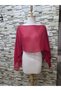 Mira Multi-Function Chiffon Shawl Bolero Red - 2
