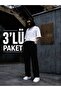 3-Piece Women's Premium Sweatpants 2 Thread Sweatpants (3 Pcs)
