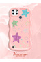 Realme C21Y Compatible Case Camera Protector Pink Silicone Couple Phone Case Star Pattern - 2
