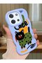 Poco C85 Compatible Case Camera Protector Blue Silicone Couple Phone Case Cat Pattern