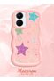 Vivo Y16 Compatible Case Camera Protective Pink Silicone Couple Phone Case Star Pattern - 2