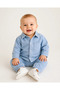 Reflective Teddy Bear Detail, Front Snap Fasteners, Knitted Denim Fabric, Seasonal 2-Piece Set