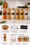 Set of 12 Glass Food Storage Containers – 1500 ml Airtight Glass Jars with Wooden Lids - 2
