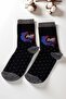 Boy's 9-10 Years Old Black 5-Piece Sock Set with Polka Dot Pattern - 2