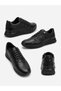 Genuine Leather Large Size Smart Lacing Non-Slip Strong Sole Economical Black Casual Men's Shoes Te0128 - 6