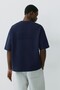 Rölyef baskılı kısa kollu sweatshirt - 5