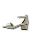 Bambili 205-26 Satin Single Strap Short Thick Heel Girls' Sandals - 3