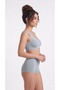 Women's Front Snap-On Padded Seamless Laser Cut Underwire-Free Gathering Bra - 2