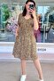 V-Neck Gipeli Viscose Dress 6Y024