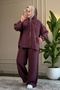 6392 - Stylish Comfortable Modal Fabric Hooded Casual Women's Set - 3