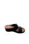 Women's Wedge Heel Moon Buckle Slippers - 2