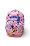 Satin Fabric Embroidered Four-Compartment Orthopedic Four-Compartment School Bag with Pen Holder and Thermos Lunch Bag 3 School Set - 3