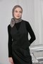 Shiny Sparkle Scarf Powder Mink Ethnic Pattern 90*90 - 4