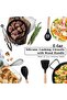 10Pcs Silicone Cooking Tools Set Non-Stick Durable Kitchen Utensils Set Spatula Soup Spoon Shovel Oil Brush with Storage Box - 4