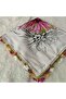Handmade Needlework Writing, Scarf, Yemeni, Mevlit Cover, Head Cover, 4 Sides Embroidered, 100% Cotton, 100*100cm - 5