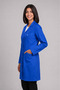 Women's Shirt Collar Long Sleeve Long Length Color Options Alpaca Fabric Doctor and Nurse Coat - 4