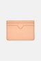 Women Brand Logo Card Wallet, Pink