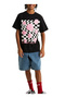 Black Boy's Crew Neck Printed T-Shirt Vn000Vx1Blk1-Twisted Joy Ss
