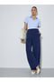 Navy Blue Super Stretch Scuba Pants - 5