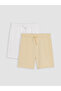 Two Mt Shop Quality Lcw Kids White 2 Thread Count Plain Standard & Regular Boys' Shorts