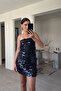 Pul Sequin Mini Dress- Black