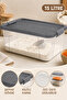 15Lt Elora Organizer Box - Lockable Lid Kitchen Organizer Food Storage Container Gray - 3