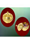 Brass Emboss Round Shape Sugar Bowl With Gold Finish(diameter 5''x height 6''x weight0.700gram)