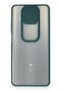 Ilkestor Mi 10t Lite Case Palm Frosted Camera Sliding Silicone (152058) - Green - 2