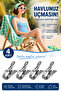 4 Pieces Large Size Stainless Steel Towel Sunbed Clip 12cm Dh147