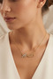 Women's Zircon Stone Ataturk Signed Stainless Steel Necklace - 2