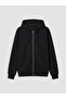 Hooded Oversize Women's Zippered Sweatshirt (W6) - 5