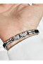 Silver and Black Steel Men's Bracelet Frj10229A-J 2 Year Warranty Gift Boxed - 2