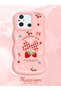 Redmi 11A Compatible Case Camera Protector Pink Silicone Couple Phone Case Strawberry Pattern - 2