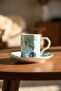 Serenade 6-Person Porcelain Coffee Cup Set Green - 100 ml - 2