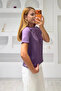Soft Touch Modal Fabric Embroidered Laser Cut T-Shirt - 2