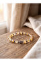 Citrine - Hematite - Natural Stone Bracelet with Zircon Apparatus (6 mm) - 3