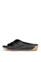 Woods 01 Black Genuine Leather Women's Slippers - 4