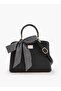 Bow Accent Tote Bags with Detachable Strap