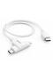 Hama 2-In-1 Charging Cable, USB-C - USB-C Or Lightning, Mfi, 1.5 M, White - 3